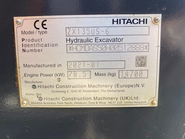 Hitachi ZX135US-6 - Image 12