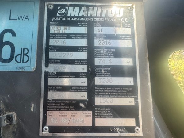 Manitou MT932 - Image 10
