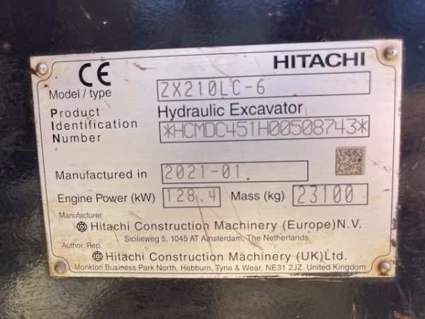 Hitachi ZX210LC-6 - Image 14